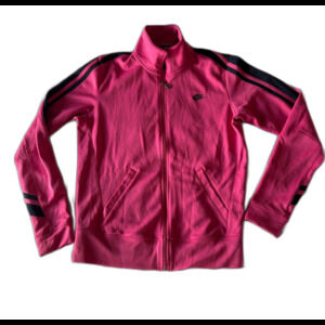 Nike Women's Hot Pink and Navy full-zip track jacket, size Medium.